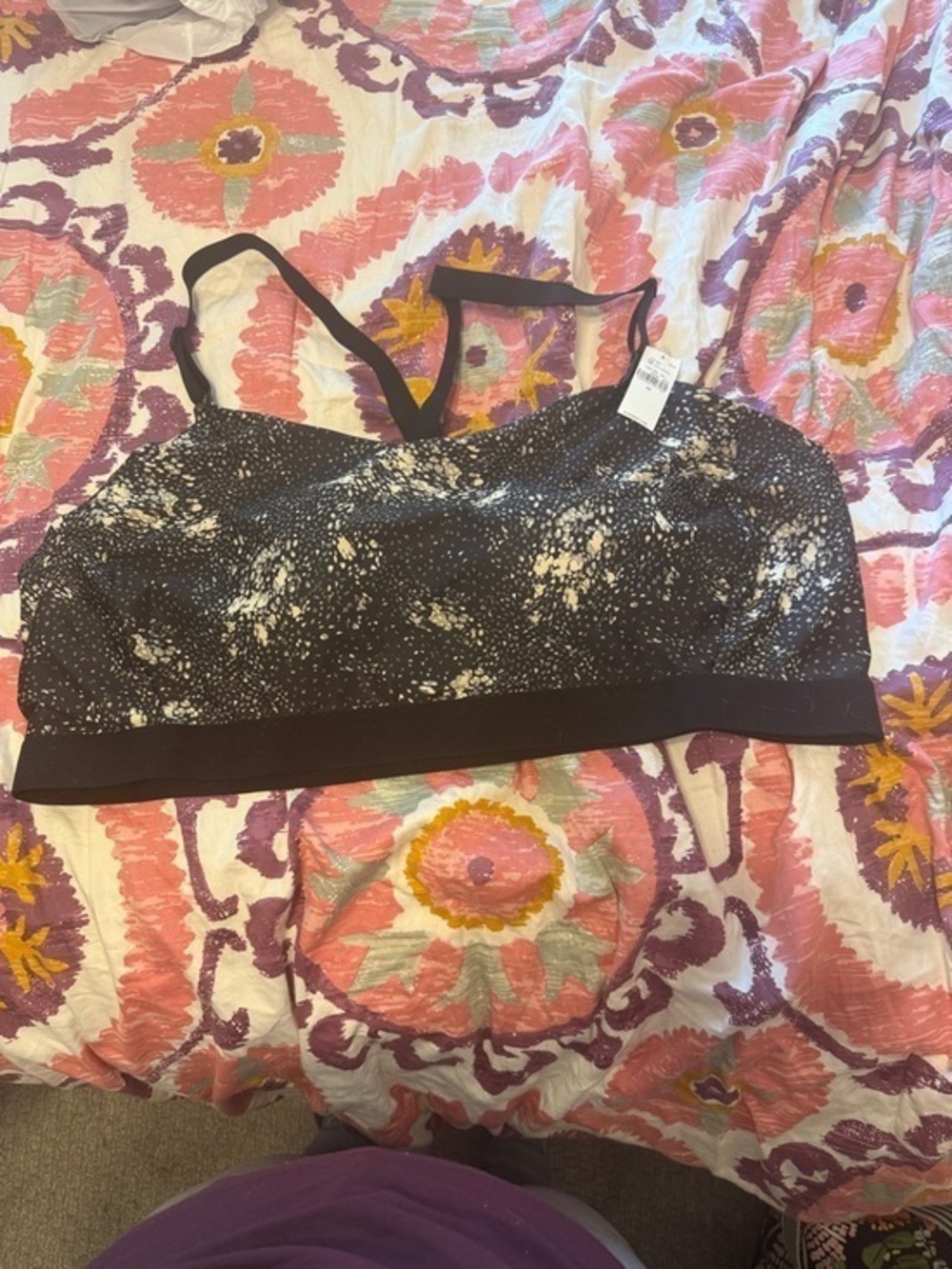 NWT Old Navy Powersoft Go-Dry Adjustable Sports Bra - Black - Women’s 4X